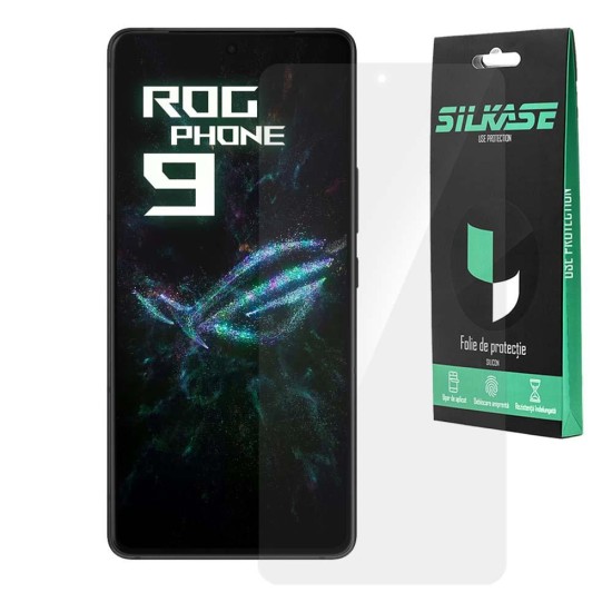 Folie SILKASE pentru Asus RogPhone 9, protectie ecran, silicon regenerabil (SILKASE, Folie Silicon Fata Lucioasa) by www.silkase.ro Folie SILKASE pentru Asus RogPhone 9, protectie ecran, silicon regenerabil (ROG Phone 9, F7366) by www.silkase.ro
