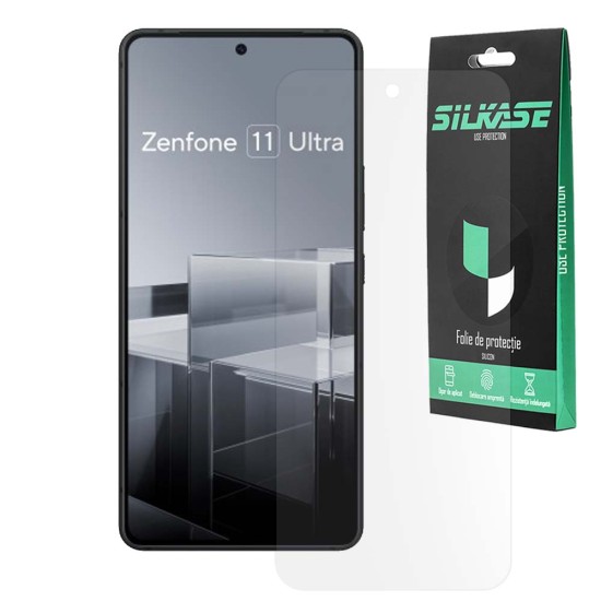 Folie mata SILKASE pentru Asus Zenfone 11 Ultra, protectie ecran, silicon (SILKASE, Folie Silicon Fata Mata) by www.silkase.ro Folie mata SILKASE pentru Asus Zenfone 11 Ultra, protectie ecran, silicon (Zenfone 11 Ultra, F6689) by www.silkase.ro