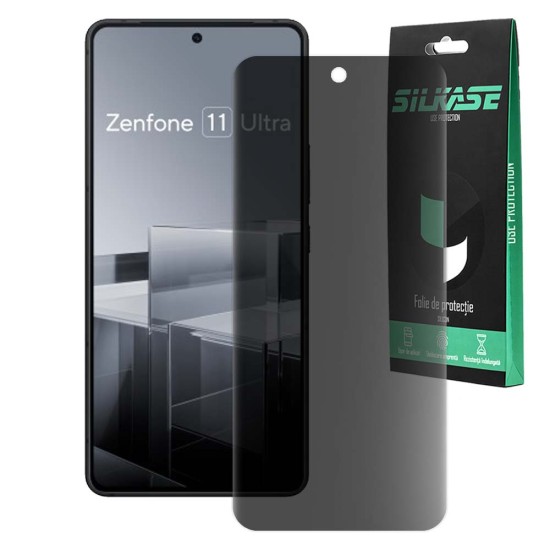 Folie privacy mata SILKASE pentru Asus Zenfone 11 Ultra, protectie ecran, silicon (SILKASE, Folie Silicon Privacy Mata) by www.silkase.ro Folie privacy mata SILKASE pentru Asus Zenfone 11 Ultra, protectie ecran, silicon (Zenfone 11 Ultra, F6693) by www.silkase.ro