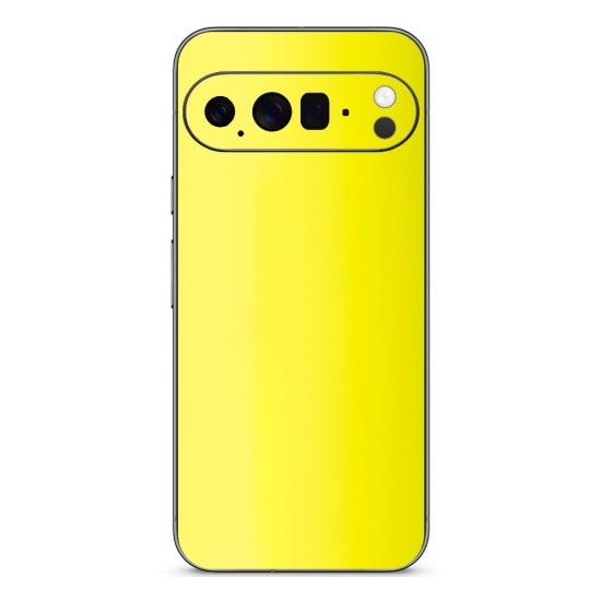 Folie skin SILKASE pentru Google Pixel 10 Pro, protectie spate telefon, galben fluorescent (Pixel 10 Pro, S2334) by www.silkase.ro
