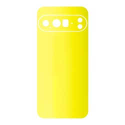 Folie skin SILKASE pentru Google Pixel 10 Pro, protectie spate telefon, galben fluorescent