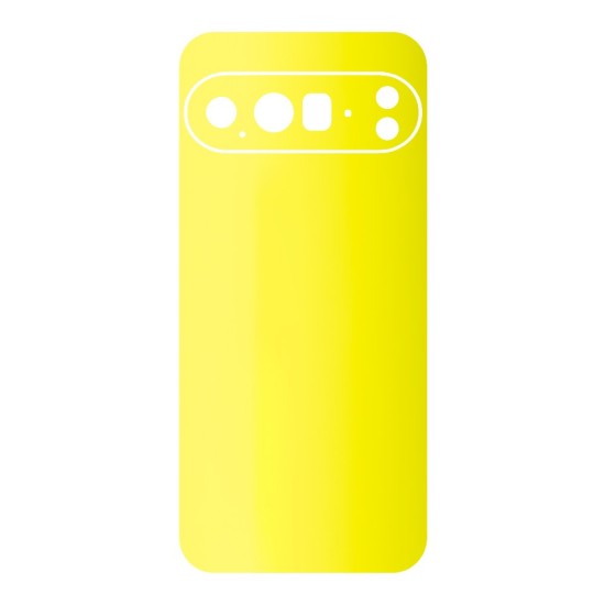 Folie skin SILKASE pentru Google Pixel 10 Pro, protectie spate telefon, galben fluorescent (Pixel 10 Pro, S2334) by www.silkase.ro