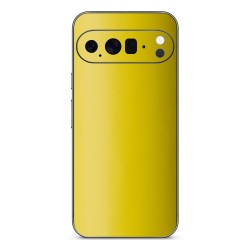 Folie skin SILKASE pentru Google Pixel 10 Pro, protectie spate telefon, galben mat
