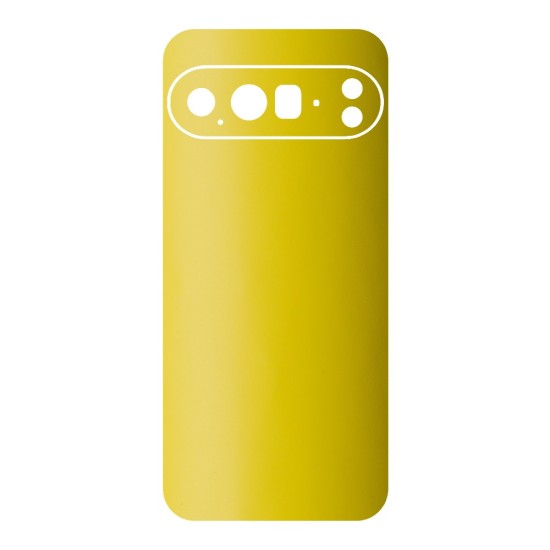 Folie skin SILKASE pentru Google Pixel 10 Pro, protectie spate telefon, galben mat (Pixel 10 Pro, S2314) by www.silkase.ro
