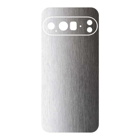 Folie skin SILKASE pentru Google Pixel 10 Pro, protectie spate telefon, gri deschis brushed (Pixel 10 Pro, S2317) by www.silkase.ro
