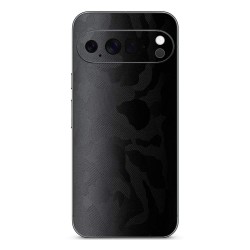 Folie skin SILKASE pentru Google Pixel 10 Pro, protectie spate telefon, negru camuflaj