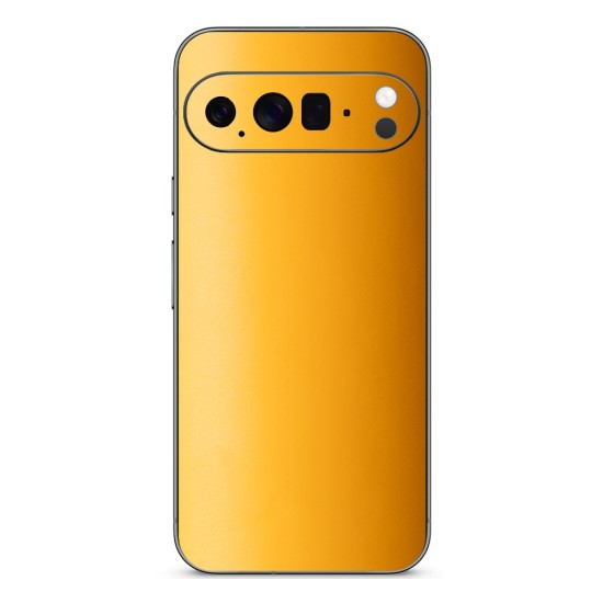 Folie skin SILKASE pentru Google Pixel 10 Pro, protectie spate telefon, portocaliu deschis mat (Pixel 10 Pro, S2326) by www.silkase.ro