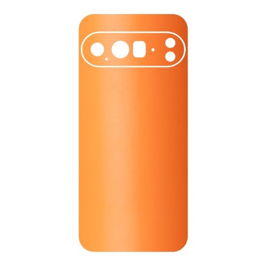 Folie skin SILKASE pentru Google Pixel 10 Pro, protectie spate telefon, portocaliu mat (Pixel 10 Pro, S2327) by www.silkase.ro