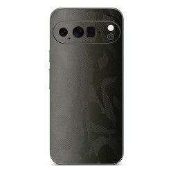 Folie skin SILKASE pentru Google Pixel 10 Pro, protectie spate telefon, verde camuflaj