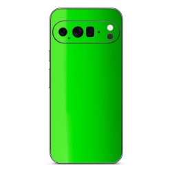 Folie skin SILKASE pentru Google Pixel 10 Pro, protectie spate telefon, verde neon lucios