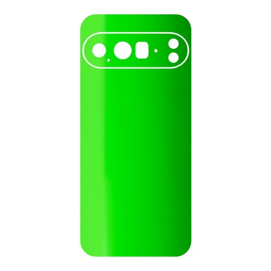 Folie skin SILKASE pentru Google Pixel 10 Pro, protectie spate telefon, verde neon lucios (Pixel 10 Pro, S2342) by www.silkase.ro