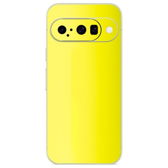 Folie skin SILKASE pentru Google Pixel 10, protectie spate telefon, galben fluorescent (Pixel 10, S2302) by www.silkase.ro