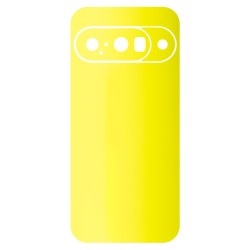 Folie skin SILKASE pentru Google Pixel 10, protectie spate telefon, galben fluorescent