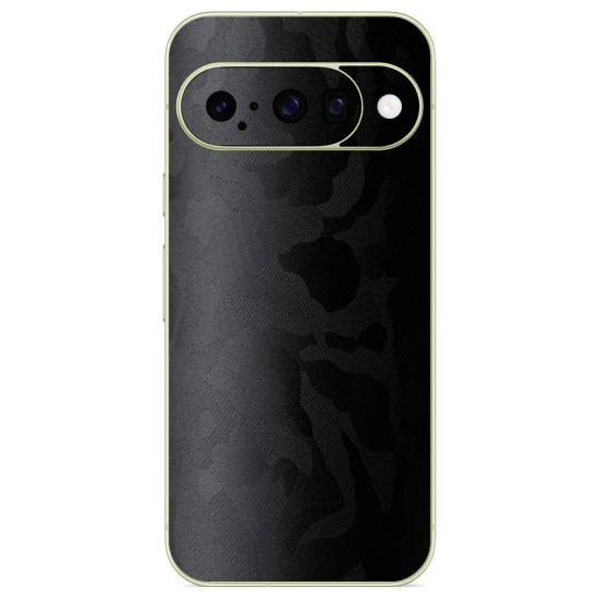 Folie skin SILKASE pentru Google Pixel 10, protectie spate telefon, negru camuflaj (Pixel 10, S2284) by www.silkase.ro