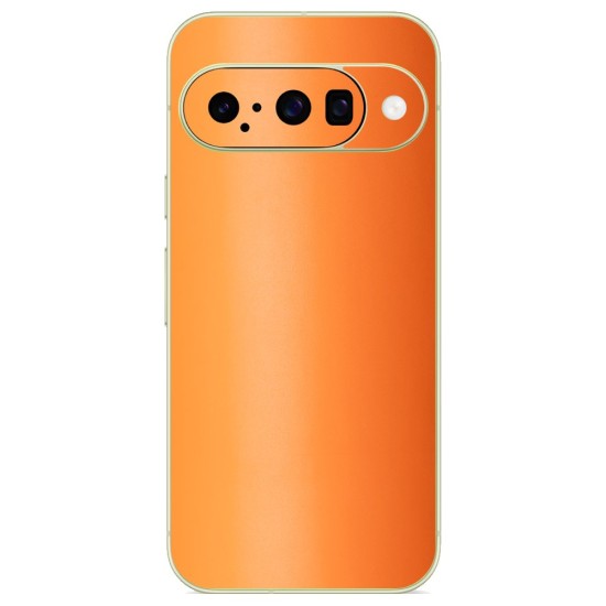 Folie skin SILKASE pentru Google Pixel 10, protectie spate telefon, portocaliu mat (Pixel 10, S2295) by www.silkase.ro