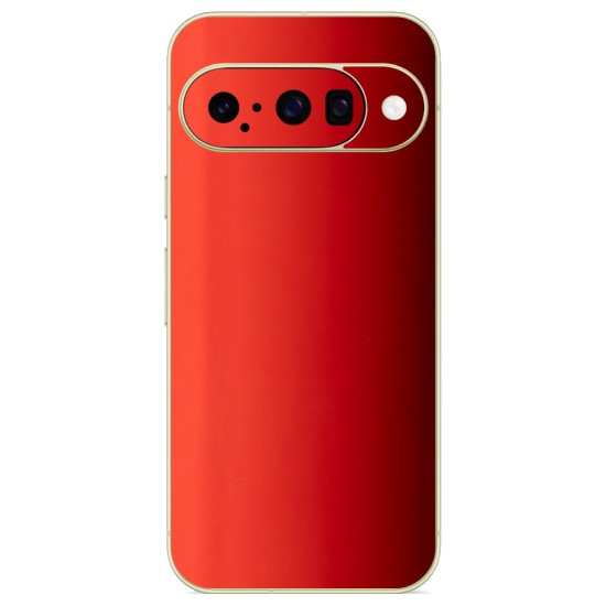 Folie skin SILKASE pentru Google Pixel 10, protectie spate telefon, rosu lucios (Pixel 10, S2308) by www.silkase.ro