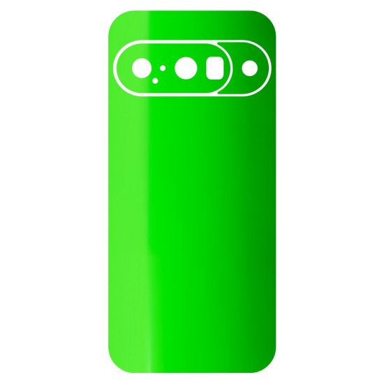 Folie skin SILKASE pentru Google Pixel 10, protectie spate telefon, verde neon lucios (Pixel 10, S2310) by www.silkase.ro