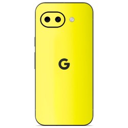 Folie skin SILKASE pentru Google Pixel 10a, protectie spate telefon, galben fluorescent