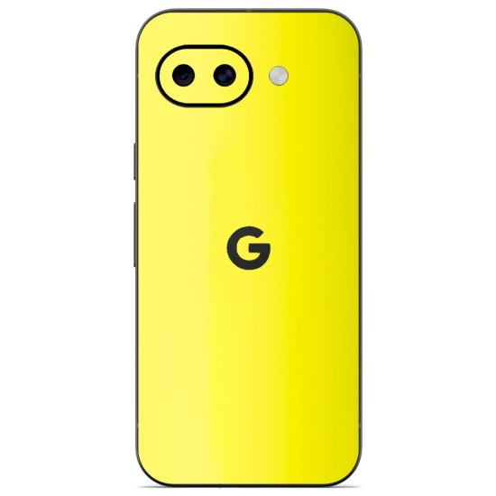 Folie skin SILKASE pentru Google Pixel 10a, protectie spate telefon, galben fluorescent (Pixel 10a, S2398) by www.silkase.ro