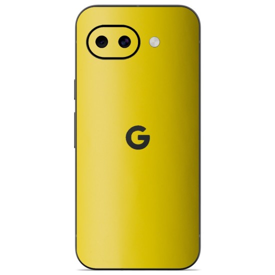 Folie skin SILKASE pentru Google Pixel 10a, protectie spate telefon, galben mat (Pixel 10a, S2378) by www.silkase.ro
