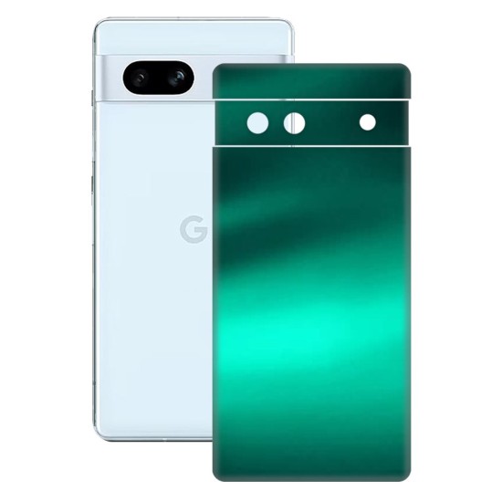 Folie skin SILKASE pentru Google Pixel 7A, verde emerald, protectie spate telefon (Telefoane Google, S1050) by www.silkase.ro