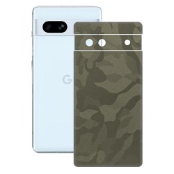 Folie skin SILKASE pentru Google Pixel 7A, camo verde, protectie spate telefon