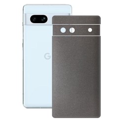 Folie skin SILKASE pentru Google Pixel 7A, gri brushed, protectie spate telefon