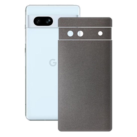 Folie skin SILKASE pentru Google Pixel 7A, gri brushed, protectie spate telefon (Telefoane Google, S1037) by www.silkase.ro