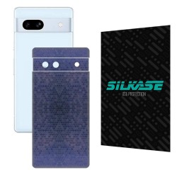 Folie skin SILKASE pentru Google Pixel 7A, albastru hexa, protectie spate telefon