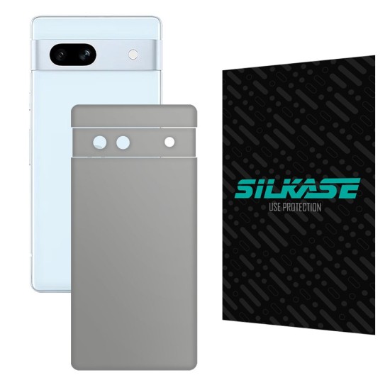 Folie skin SILKASE pentru Google Pixel 7A, gri ice, protectie spate telefon (Telefoane Google, S1040) by www.silkase.ro