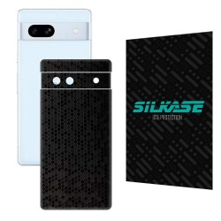 Folie skin SILKASE pentru Google Pixel 7A, negru hexa, protectie spate telefon