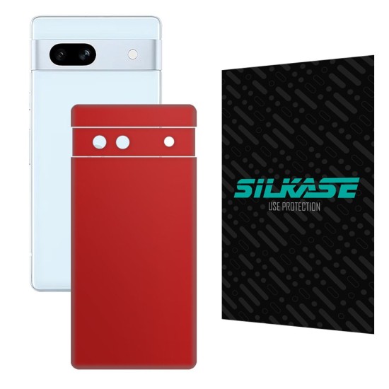 Folie skin SILKASE pentru Google Pixel 7A, rosu, protectie spate telefon (Telefoane Google, S1047) by www.silkase.ro