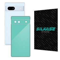 Folie skin SILKASE pentru Google Pixel 7A, turcoaz lucios, protectie spate telefon