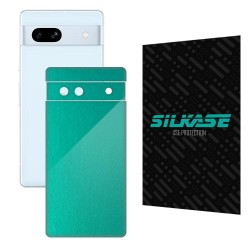 Folie skin SILKASE pentru Google Pixel 7A, turcoaz metalic, protectie spate telefon