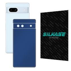 Folie skin SILKASE pentru Google Pixel 7A, albastru inchis mat, protectie spate telefon