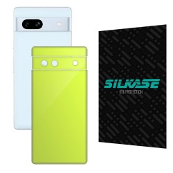 Folie skin SILKASE pentru Google Pixel 7A, verde neon, protectie spate telefon
