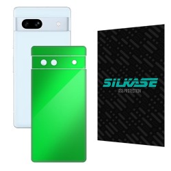 Folie skin SILKASE pentru Google Pixel 7A, galben, protectie spate telefon