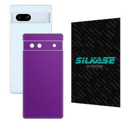 Folie skin SILKASE pentru Google Pixel 7A, violet mat, protectie spate telefon