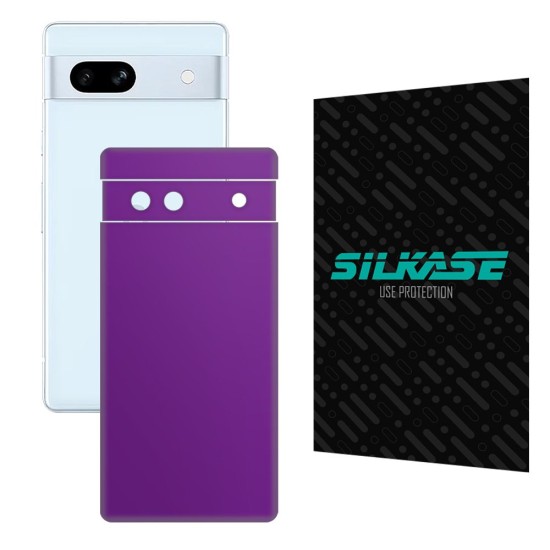 Folie skin SILKASE pentru Google Pixel 7A, violet mat, protectie spate telefon (Telefoane Google, S1054) by www.silkase.ro