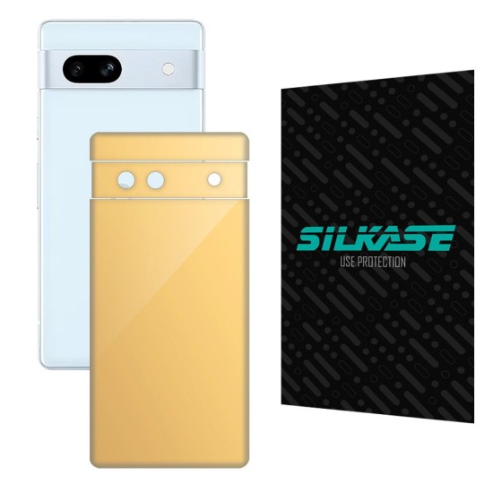 Folie skin SILKASE pentru Google Pixel 7A, bej, protectie spate telefon (Telefoane Google, S1033) by www.silkase.ro
