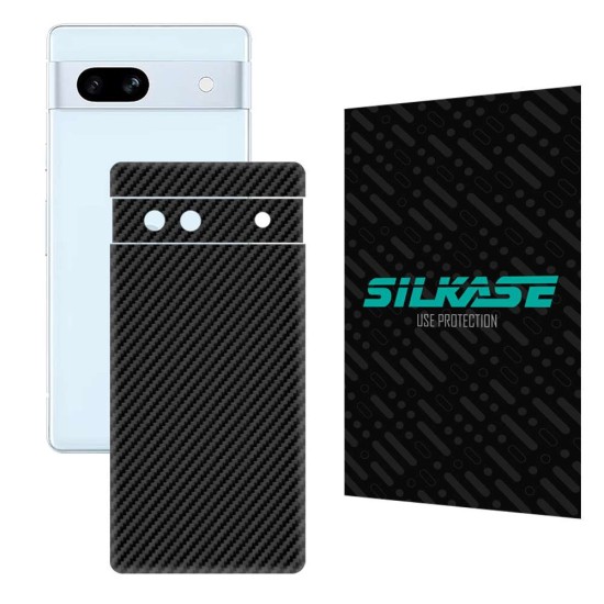 Folie skin SILKASE pentru Google Pixel 7A, carbon, protectie spate telefon (Telefoane Google, S1036) by www.silkase.ro