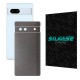Folie skin SILKASE pentru Google Pixel 7A, gri brushed, protectie spate telefon (Telefoane Google, S1037) by www.silkase.ro