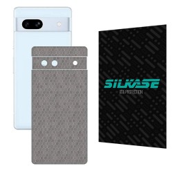 Folie skin SILKASE pentru Google Pixel 7A, gri hex, protectie spate telefon