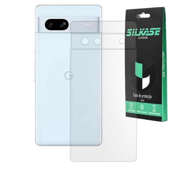 Folie spate mata SILKASE pentru Google Pixel 7a, protectie spate, silicon (Telefoane Google, F5804) by www.silkase.ro