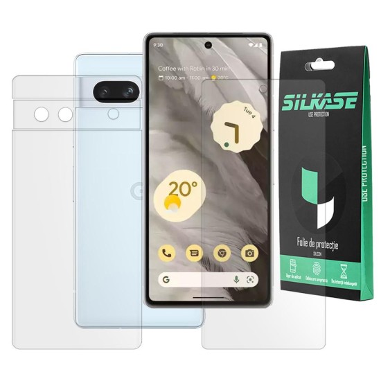 Set 2 folii mate SILKASE pentru Google Pixel 7a, protectie telefon, silicon (Telefoane Google, F5805) by www.silkase.ro