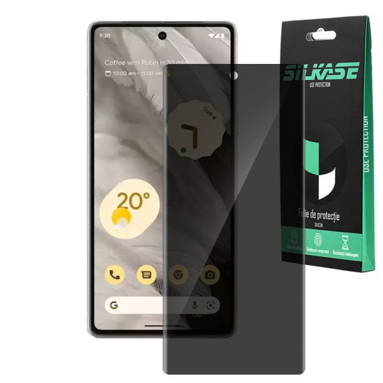 Folie privacy SILKASE pentru Google Pixel 7a, protectie ecran, silicon (Telefoane Google, F5806) by www.silkase.ro