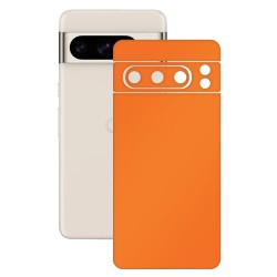 Folie skin SILKASE, pentru Google Pixel 8 Pro, portocaliu mat, protectie spate telefon