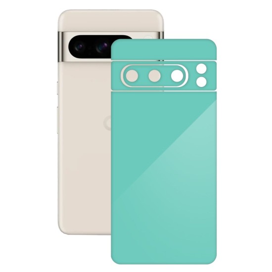 Folie skin SILKASE, pentru Google Pixel 8 Pro, turcoaz lucios, protectie spate telefon (Telefoane Google, S1528) by www.silkase.ro