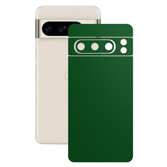 Folie skin SILKASE, pentru Google Pixel 8 Pro, verde inchis mat, protectie spate telefon (Telefoane Google, S1532) by www.silkase.ro