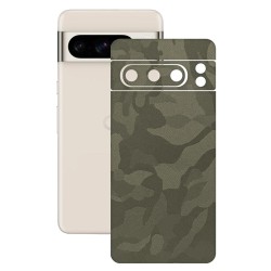 Folie skin SILKASE, pentru Google Pixel 8 Pro, camo verde, protectie spate telefon